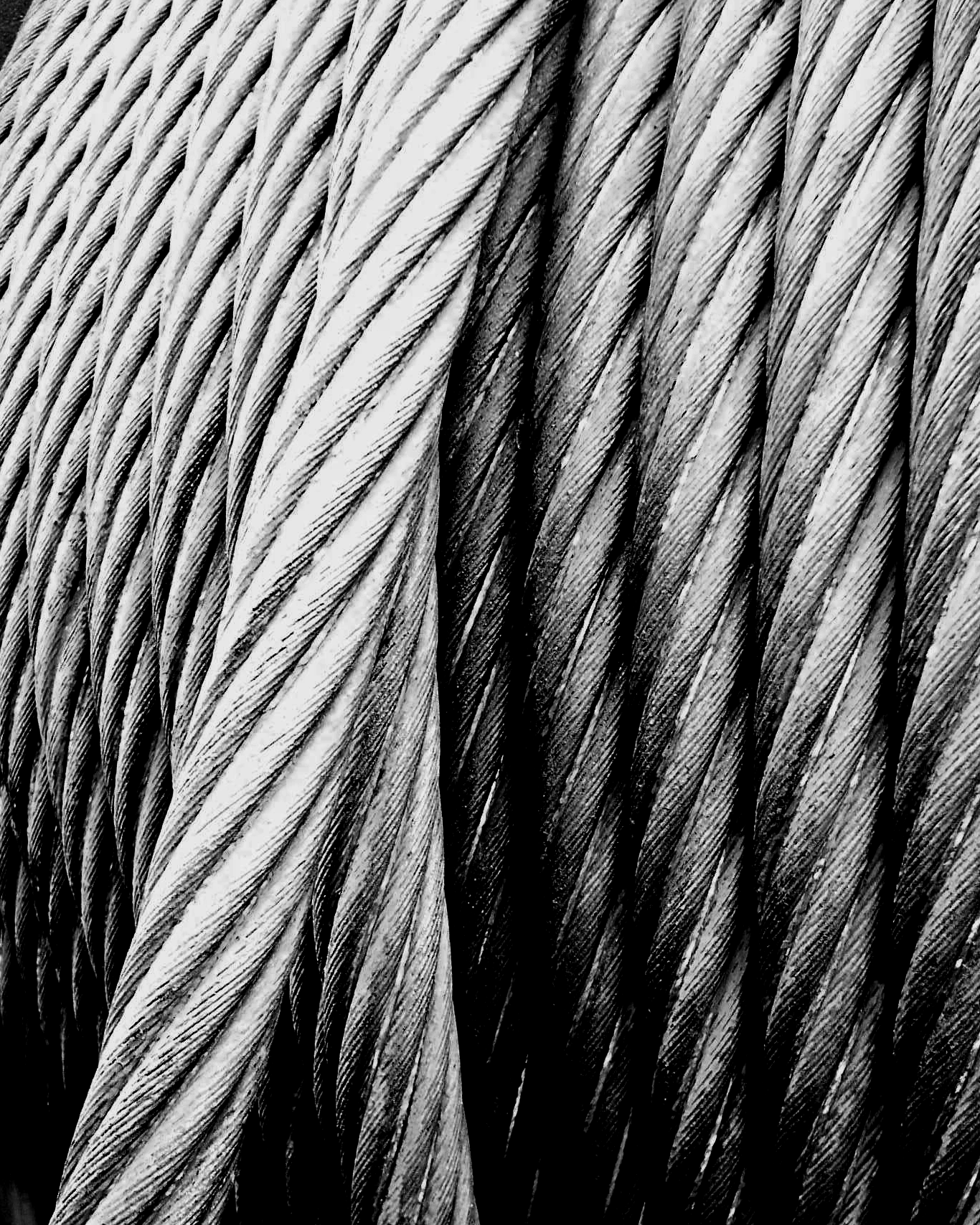 A close-up image of wires and cables being inspected