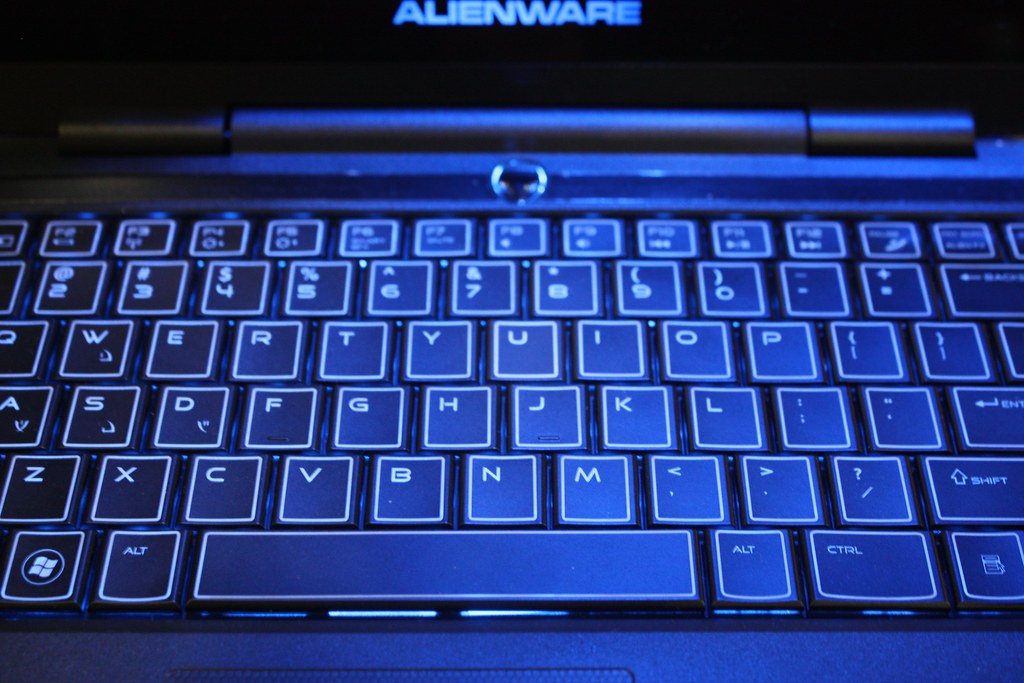 Alienware device identification screen