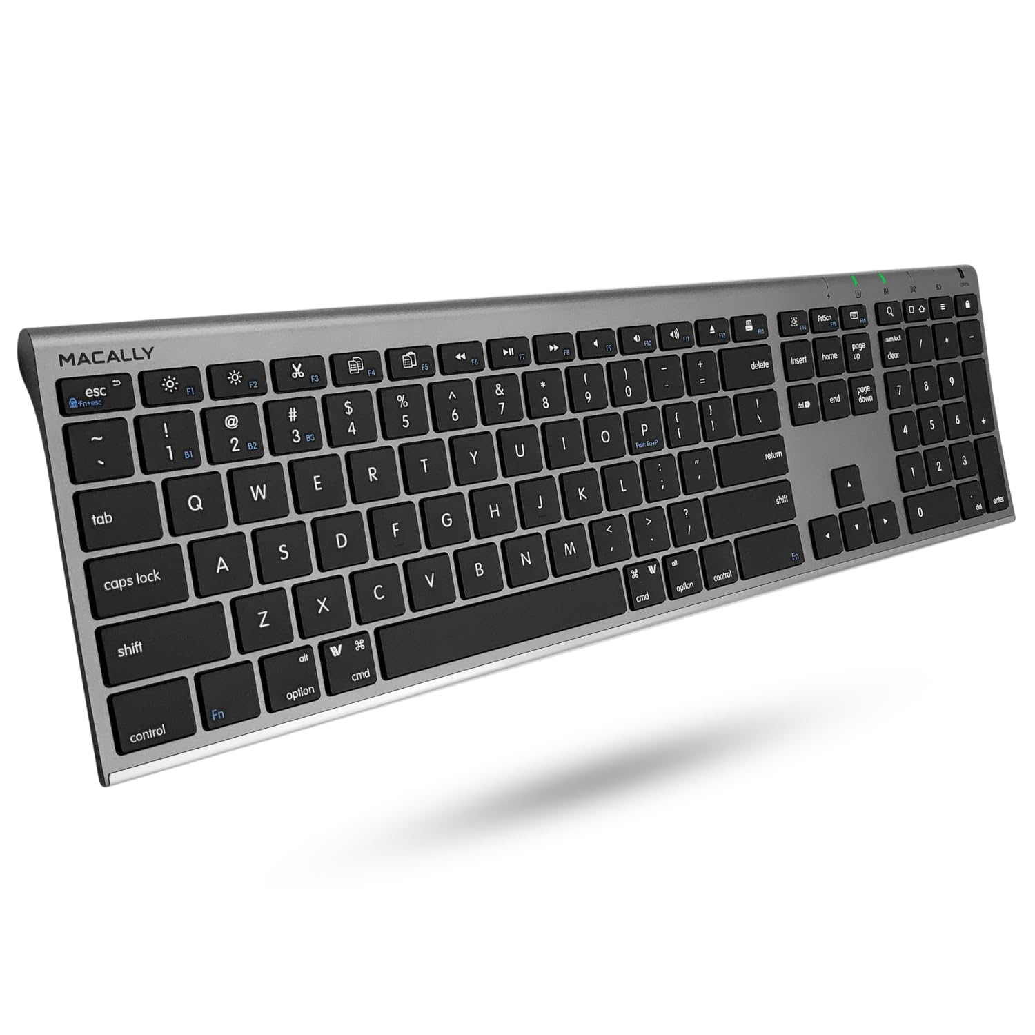 Apple Bluetooth keyboard and battery icon