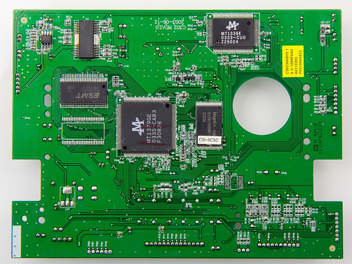 Circuit board and internal components