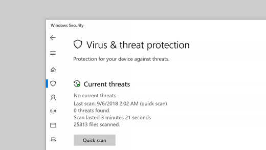 Click on Virus & Threat Protection in the left-hand menu.
Under Virus & Threat Protection Settings, click on Manage Settings.