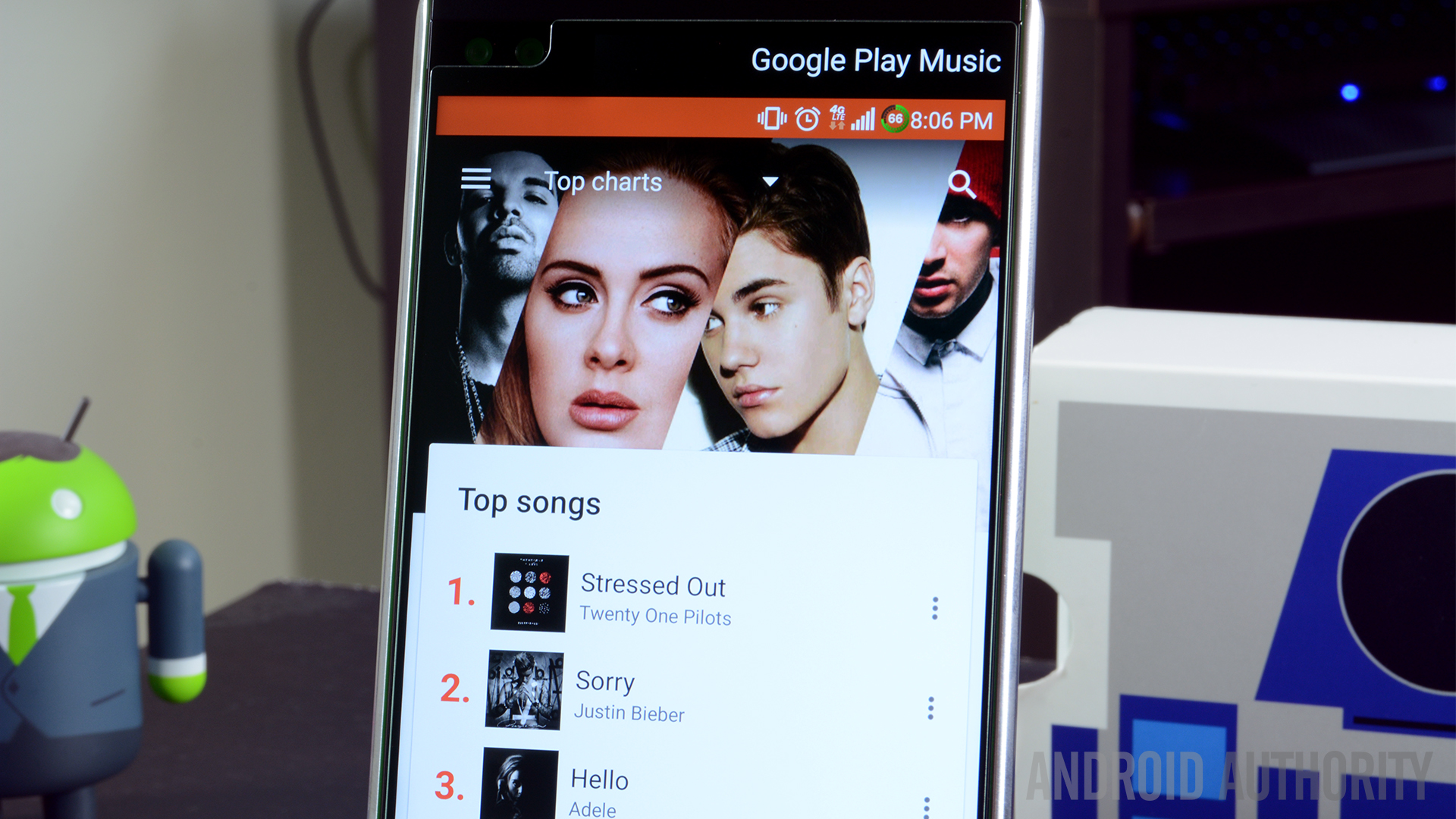 On a computer, open the Google Play Music website.
Locate the duplicate tracks in your library.