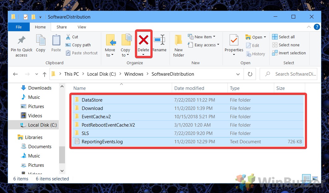 Open File Explorer.
Go to C:\Windows\SoftwareDistribution and rename the folder to SoftwareDistribution.old.