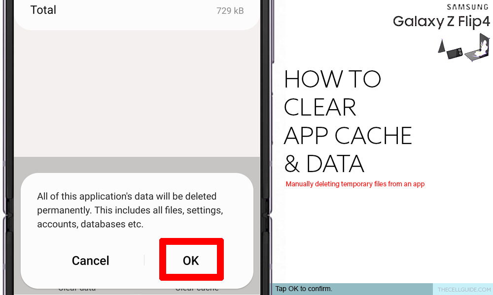 Select "Clear Data" or "Clear App Data".
Confirm the action and restart your device.