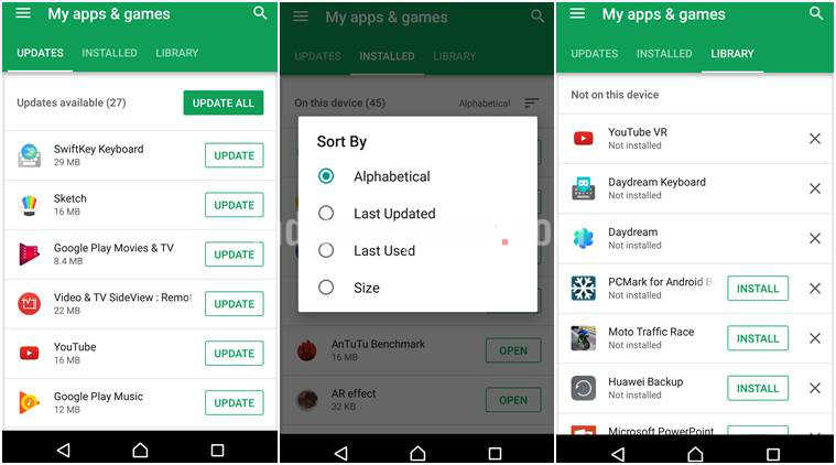 Select My apps & games (Google Play Store) or Updates (App Store).
If Gmail appears in the list of apps with available updates, tap on Update.