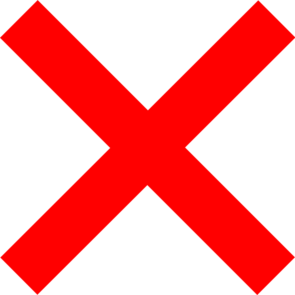 Sound icon with a red x symbol.