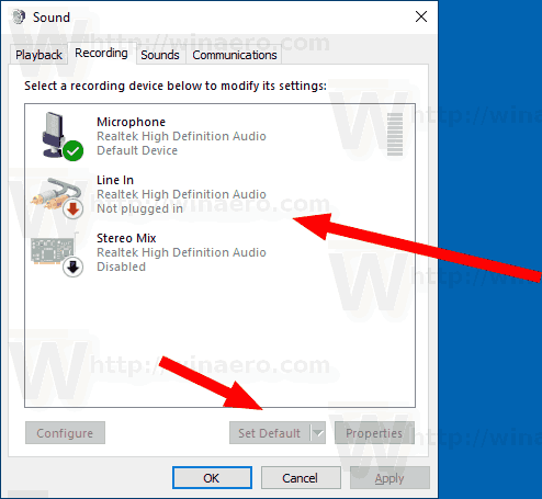 Under "Input Device," choose the correct microphone input
Under "Output Device," select the appropriate audio output device