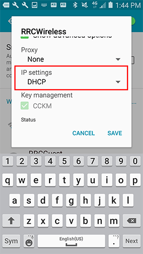 Verify if DHCP is enabled:
Access Settings: Navigate to the Settings menu on your Android device.